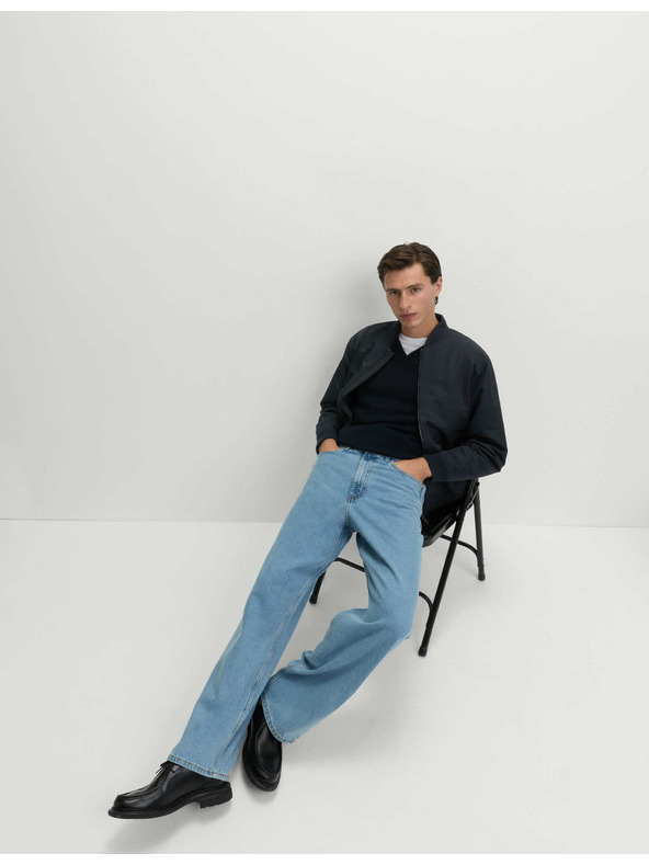 Marks & Spencer Saténová bunda bomber Marks & Spencer námořnická modrá