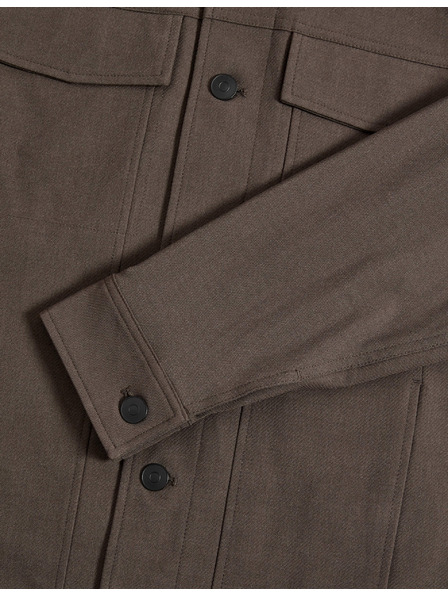 Marks & Spencer Funkční keprová bunda s texturou Marks & Spencer hnědá