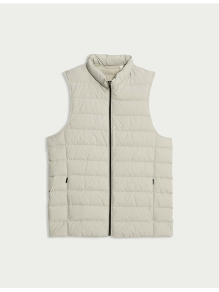 Marks & Spencer Lehká vesta polstrovaná peřím a prachovým peřím Marks & Spencer béžová