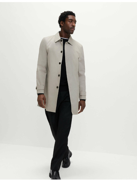 Marks & Spencer Podlouhlý kabát do deště ze směsi bavlny Marks & Spencer šedá