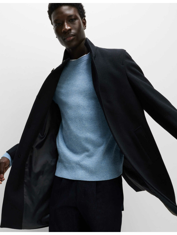 Marks & Spencer Kabát se stojacím límcem Marks & Spencer námořnická modrá
