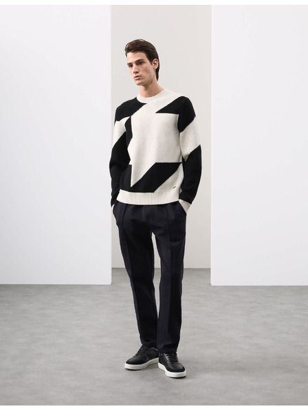 Marks & Spencer Rovné tepláky Pintuck s vysokým podílem bavlny Marks & Spencer černá