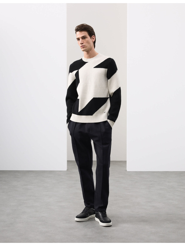 Marks & Spencer Rovné tepláky Pintuck s vysokým podílem bavlny Marks & Spencer černá