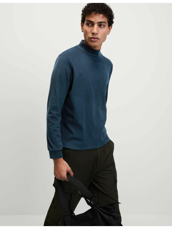 Marks & Spencer Flísový top se stojáčkem Marks & Spencer námořnická modrá