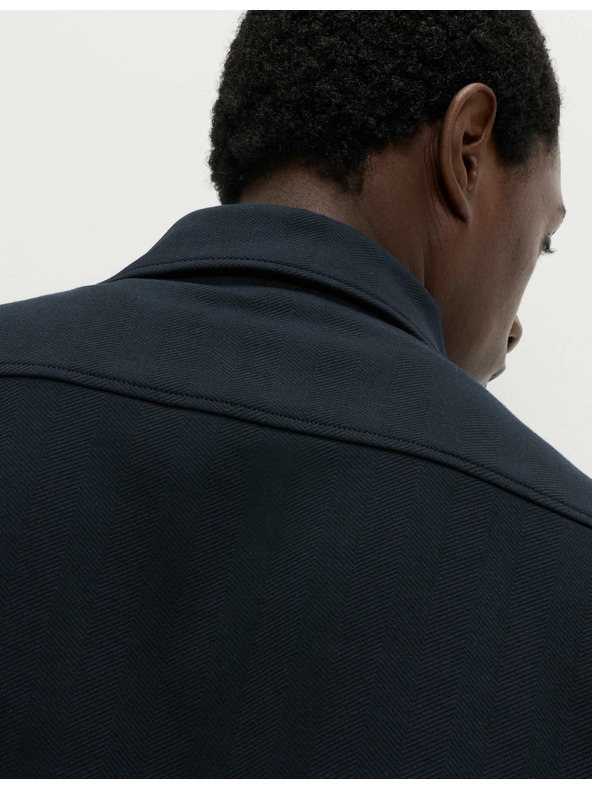 Marks & Spencer Bundokošile s vysokým podílem bavlny a motivem rybí kosti Marks & Spencer námořnická modrá