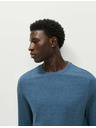 Marks & Spencer Čistě bavlněné tričko s dlouhým rukávem, měkké na dotek Marks & Spencer modrá
