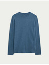 Marks & Spencer Čistě bavlněné tričko s dlouhým rukávem, měkké na dotek Marks & Spencer modrá