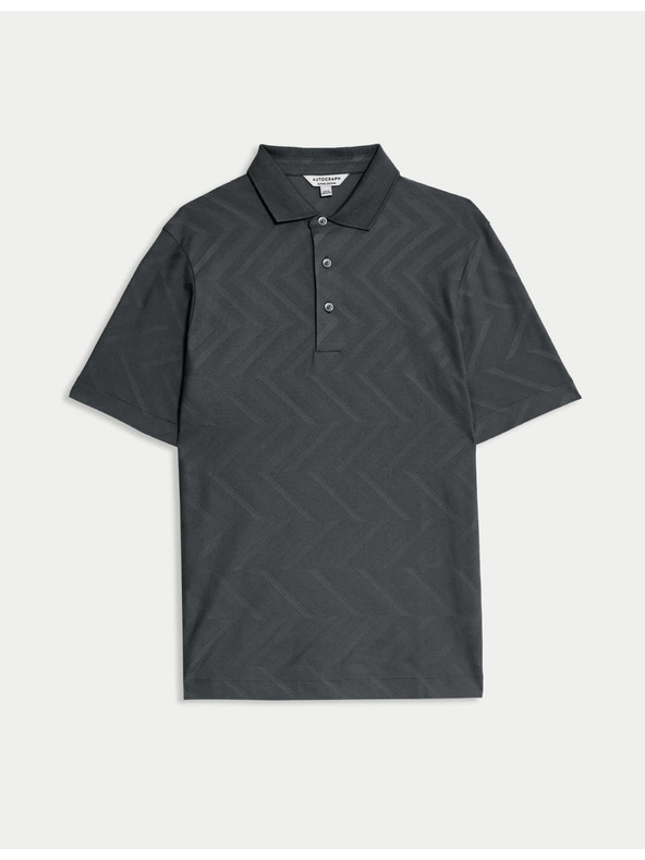 Marks & Spencer Polotriko s geometrickým potiskem, ze 100% bavlny Marks & Spencer šedá