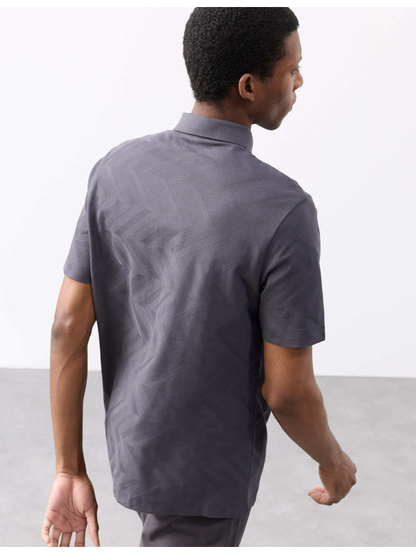 Marks & Spencer Polotriko s geometrickým potiskem, ze 100% bavlny Marks & Spencer šedá