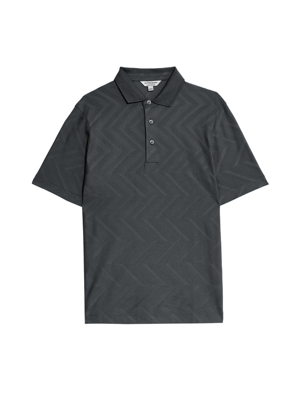 Marks & Spencer Polotriko s geometrickým potiskem, ze 100% bavlny Marks & Spencer šedá