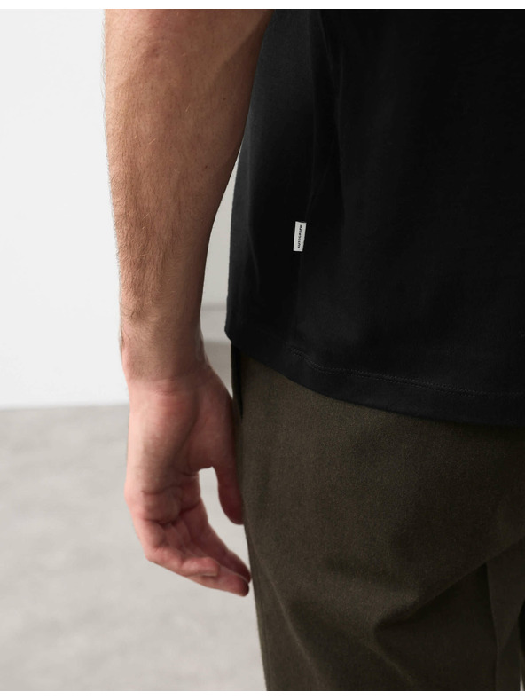 Marks & Spencer Tričko s výstřihem do V, z čisté bavlny Supima® Marks & Spencer černá