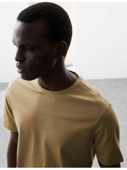 Marks & Spencer Tričko z prémiové bavlny, úzký střih Marks & Spencer hnědá