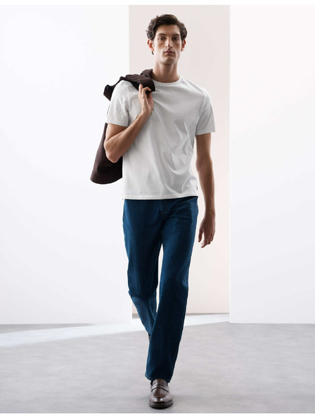 Marks & Spencer Tričko z čisté bavlny Supima®, 3 ks Marks & Spencer námořnická modrá