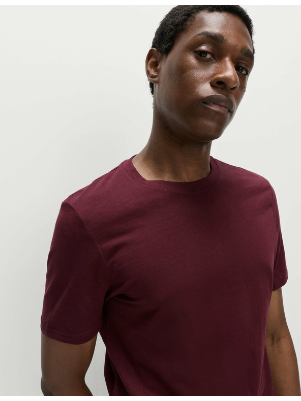 Marks & Spencer Tričko ke krku z čisté bavlny Marks & Spencer červená