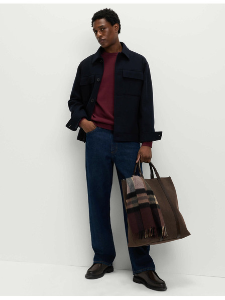 Marks & Spencer Svetr z čisté bavlny, s výstřihem ke krku Marks & Spencer červená