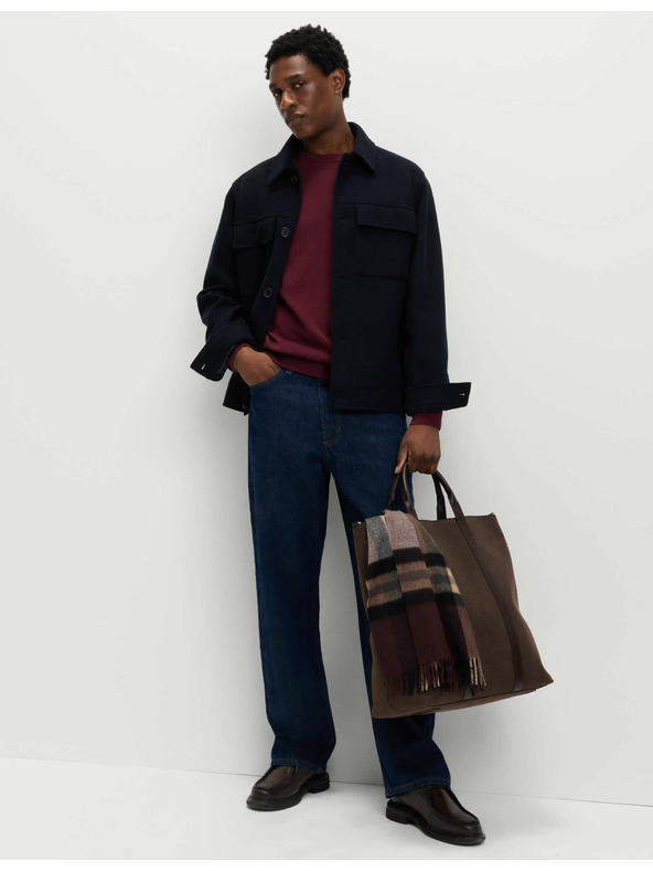 Marks & Spencer Svetr z čisté bavlny, s výstřihem ke krku Marks & Spencer červená