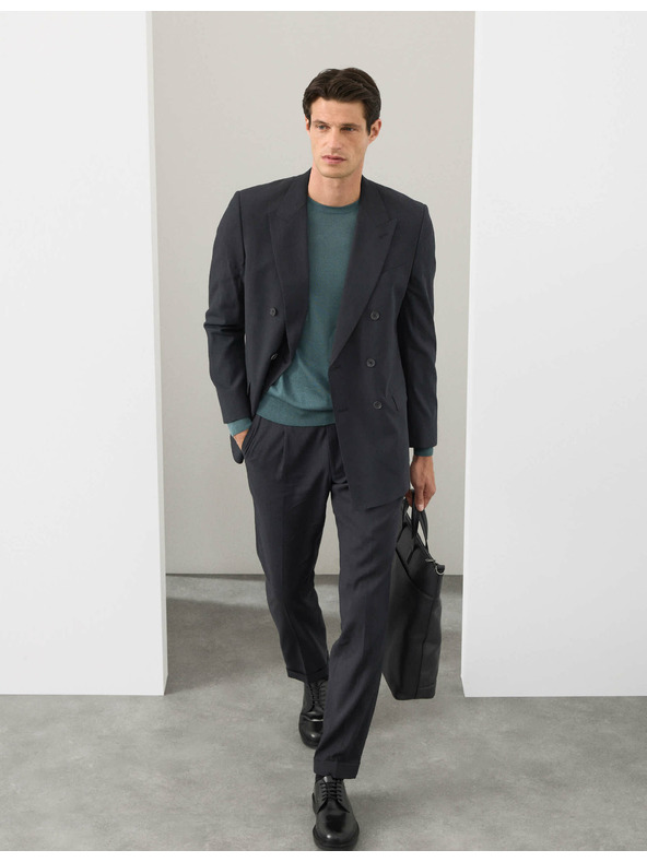 Marks & Spencer Svetr z čisté mimořádně jemné vlny merino Marks & Spencer zelená