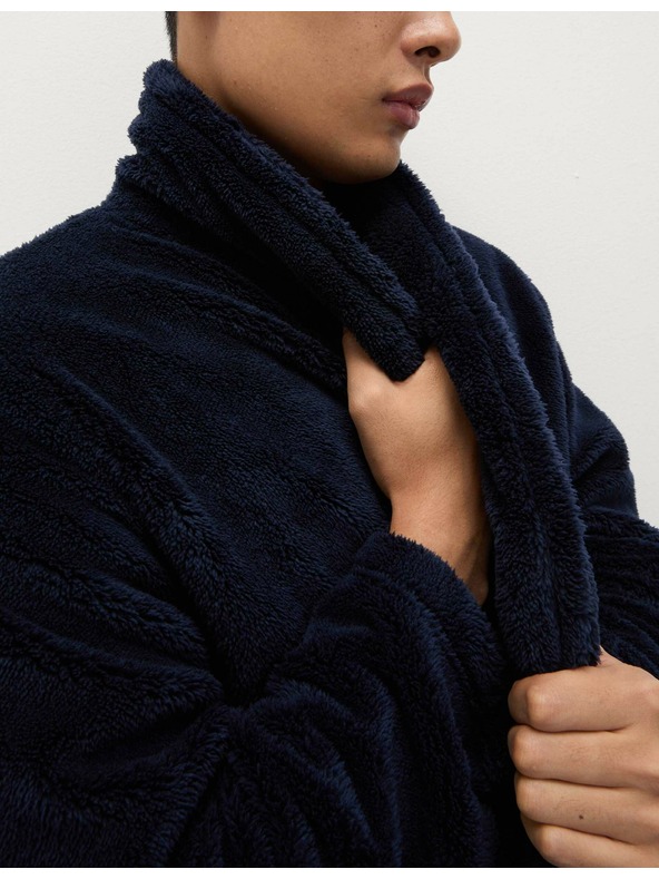 Marks & Spencer Flísový župan Supersoft Marks & Spencer námořnická modrá