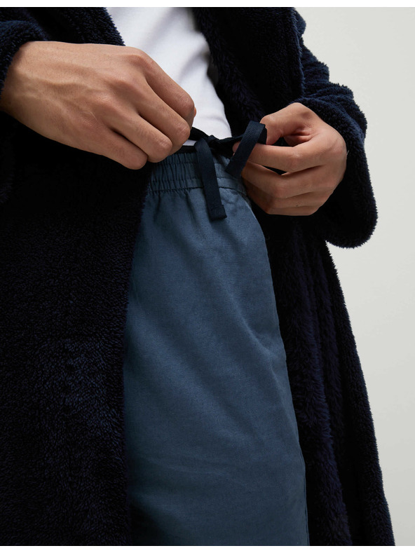 Marks & Spencer Flísový župan Supersoft Marks & Spencer námořnická modrá