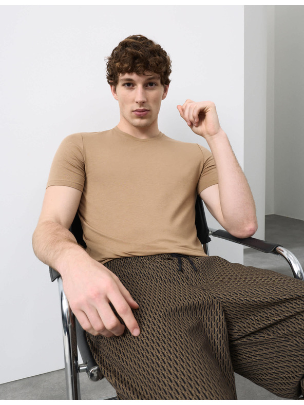 Marks & Spencer Tílko z bavlněné směsi Supima® Marks & Spencer hnědá