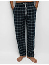 Marks & Spencer Kostkované pyžamové kalhoty ze 100% bavlny Marks & Spencer námořnická modrá
