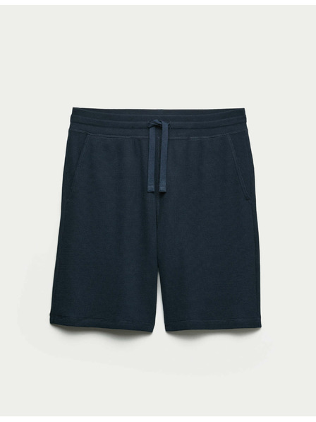 Marks & Spencer Domácí šortky z čisté bavlny s vaflovou texturou Marks & Spencer námořnická modrá