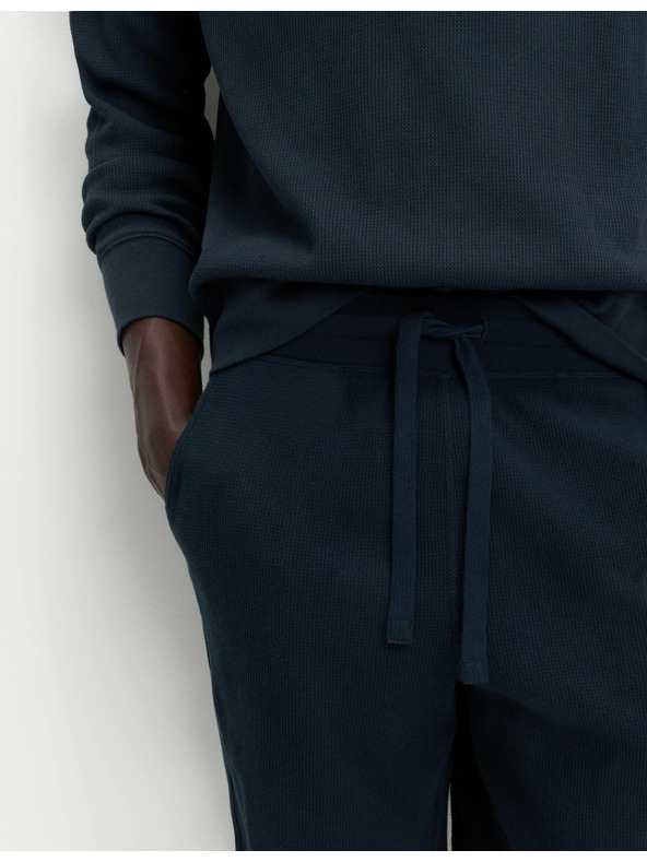 Marks & Spencer Domácí šortky z čisté bavlny s vaflovou texturou Marks & Spencer námořnická modrá