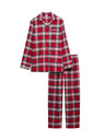 Marks & Spencer Vánoční kostkovaná domácí pyžamová souprava z čisté bavlny Marks & Spencer červená