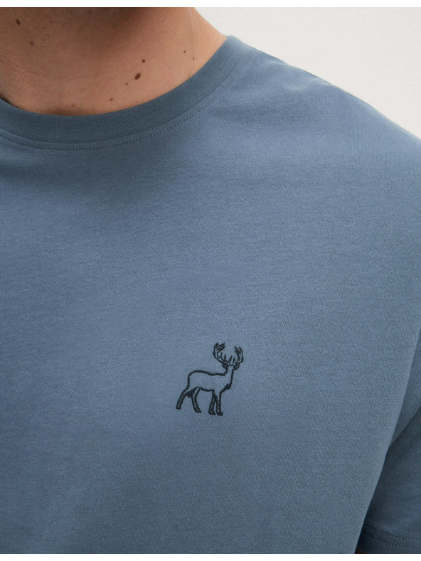 Marks & Spencer Pyžamová souprava z čisté bavlny s motivem jelena Marks & Spencer modrá