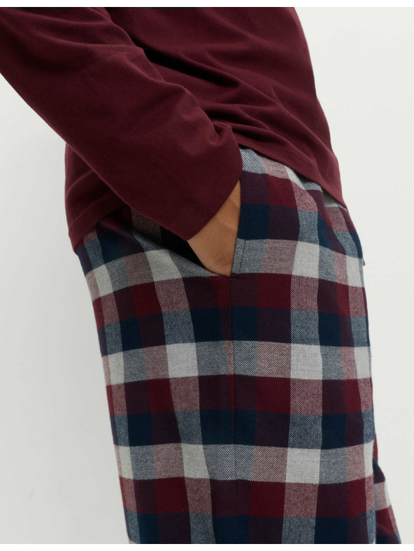 Marks & Spencer Pyžamová souprava z česané bavlny Marks & Spencer červená