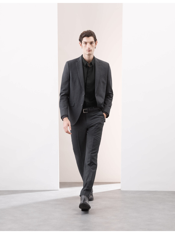 Marks & Spencer Strečová bavlněná košile klasického střihu s technologií 360 Flex™ Marks & Spencer černá