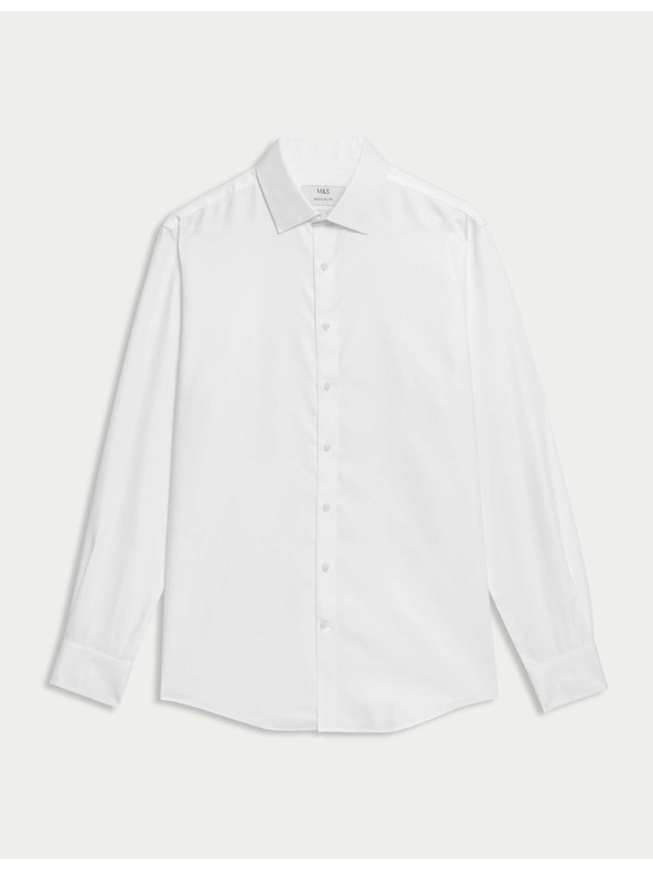 Marks & Spencer Košile z bavlny klasického střihu s nežehlivou úpravou Marks & Spencer bílá