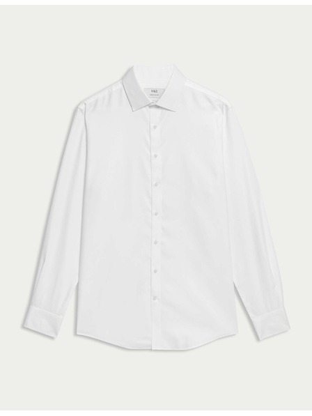 Marks & Spencer Košile z bavlny klasického střihu s nežehlivou úpravou Marks & Spencer bílá