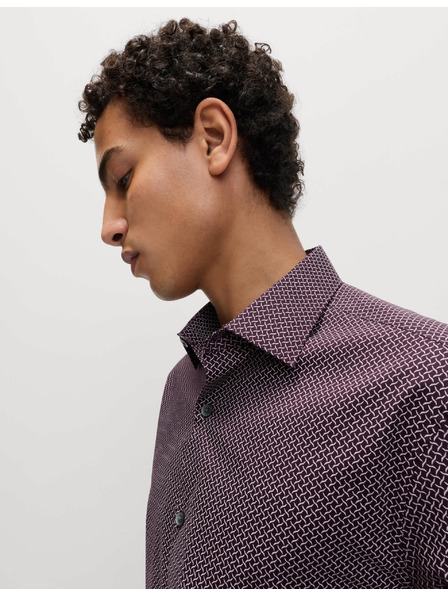 Marks & Spencer Košile s potiskem normálního střihu z čisté bavlny Marks & Spencer červená