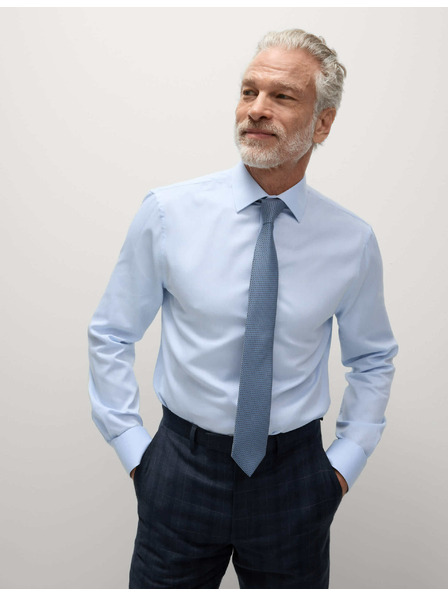 Marks & Spencer Košile úzkého střihu a kravata, snadné žehlení Marks & Spencer modrá