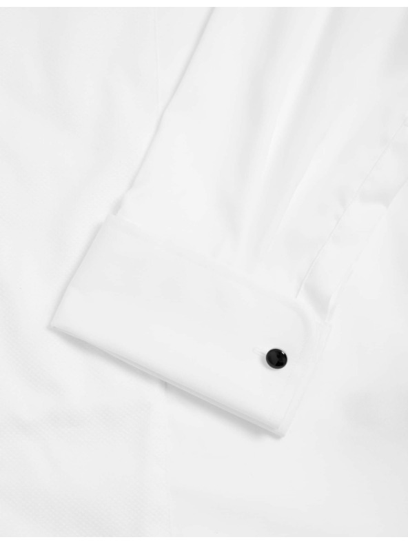 Marks & Spencer Košilové šaty mírně zúženého střihu z luxusní bavlny s dvojitou manžetou Marks & Spencer bílá