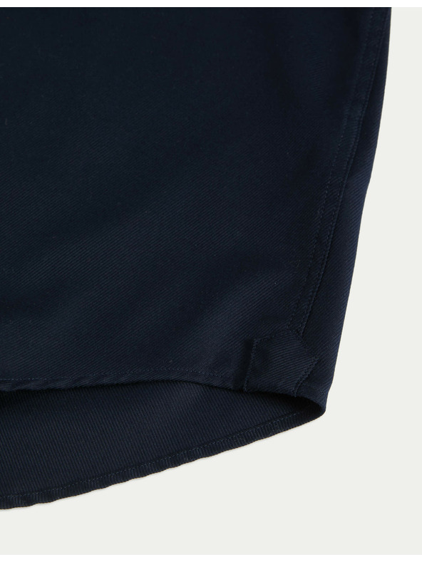 Marks & Spencer Keprová košile úzkého střihu z luxusní bavlny s dvojitou manžetou Marks & Spencer námořnická modrá