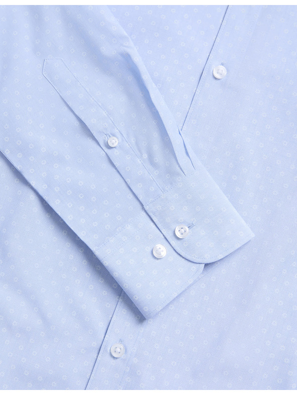 Marks & Spencer Košile úzkého střihu ze směsi bavlny, snadné žehlení, 2 ks v balení Marks & Spencer modrá