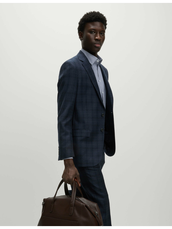 Marks & Spencer Košile úzkého střihu ze směsi bavlny, snadné žehlení, 2 ks v balení Marks & Spencer modrá