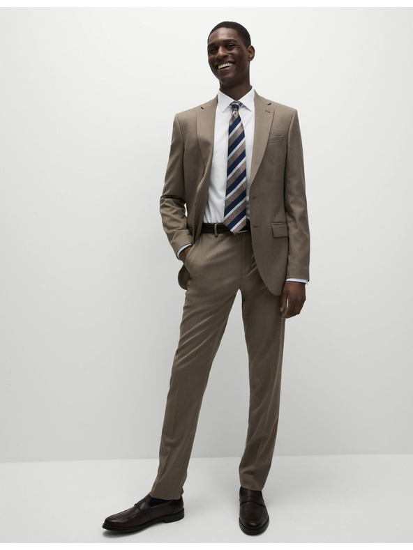 Marks & Spencer Košile úzkého střihu ze směsi bavlny s nežehlivou úpravou Marks & Spencer bílá