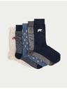 Marks & Spencer 5 párů ponožek Cool & Fresh™ Bear s vysokým podílem bavlny Marks & Spencer modrá
