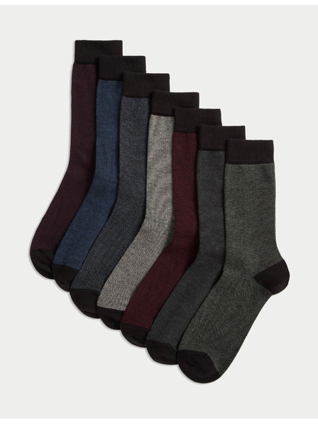 Marks & Spencer 7 párů ponožek Cool & Fresh™ s vysokým podílem bavlny Marks & Spencer vícebarevná