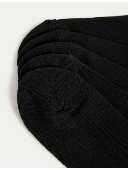 Marks & Spencer Ponožky Cool & Fresh™ s vysokým podílem bavlny, lehce zesílené chodidlo, 5 párů v balení Marks & Spencer černá