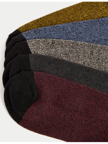 Marks & Spencer Ponožky Cool & Fresh™ s vysokým podílem bavlny, se zesíleným chodidlem, 5 párů v balení Marks & Spencer vícebarevná