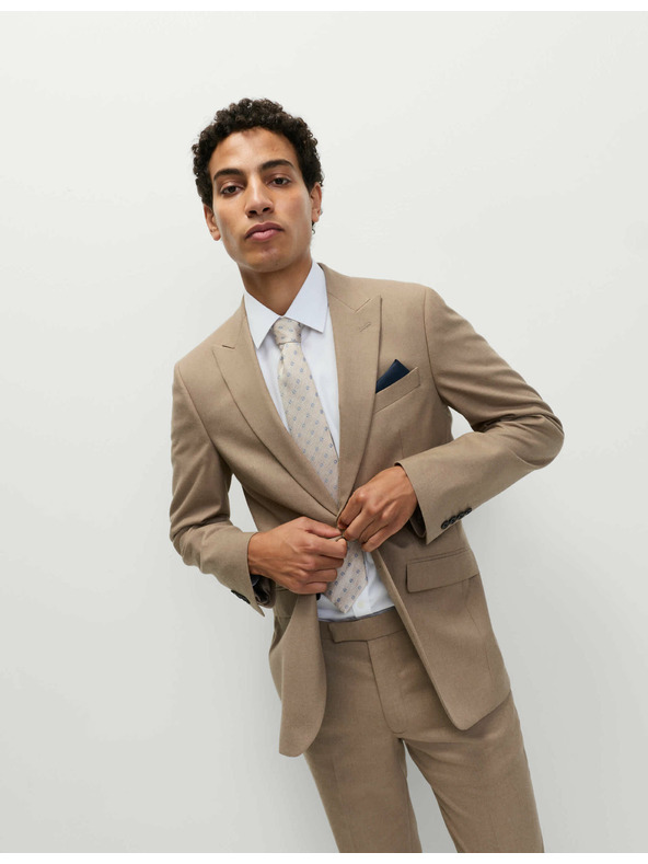 Marks & Spencer Kostýmové sako, přiléhavý střih Marks & Spencer smetanová