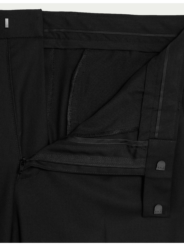Marks & Spencer Oblekové kalhoty klasického střihu Marks & Spencer černá