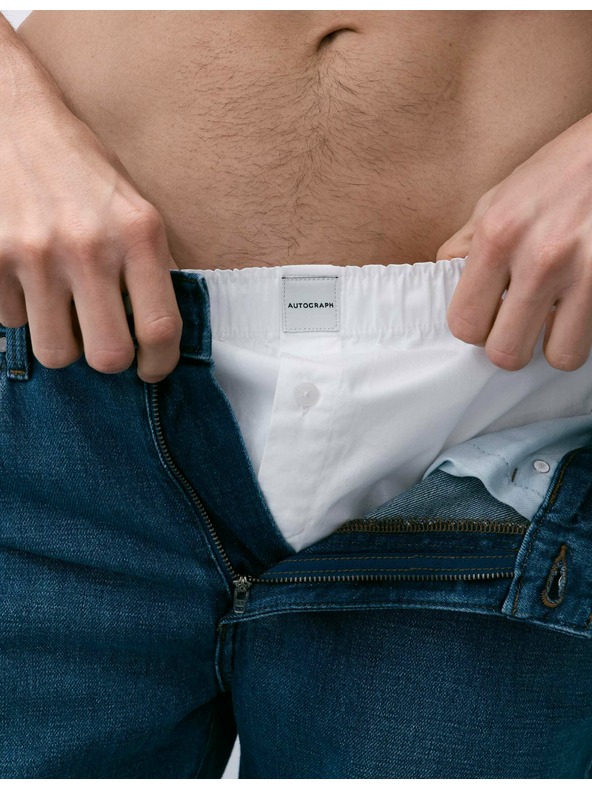 Marks & Spencer Tkané boxerky Supima® s vysokým podílem bavlny, 5 ks v balení Marks & Spencer bílá