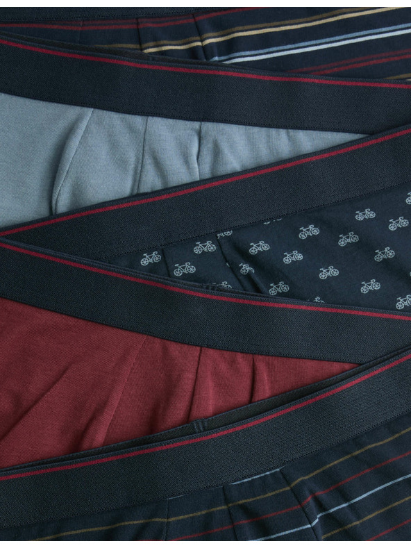 Marks & Spencer Bokové bavlněné strečové trenýrky s technologií Cool & Fresh™, 5 ks Marks & Spencer námořnická modrá