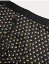 Marks & Spencer Trenýrky Microskin s geometrickým vzorem, sada 5 ks Marks & Spencer hnědá