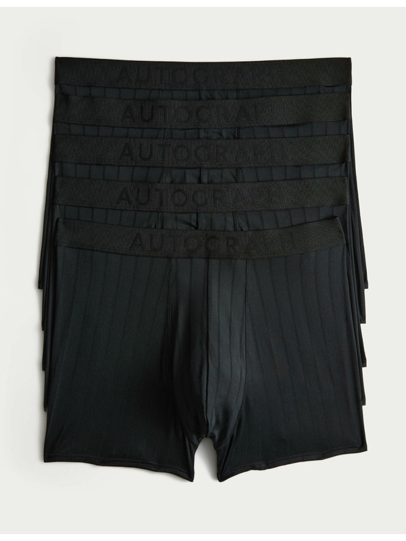 Marks & Spencer Úpletové trenýrky Microskin, 5 ks Marks & Spencer černá